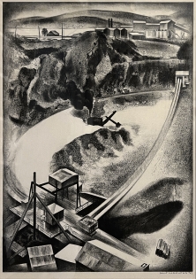 Louis Lozowick, Open Mine, 1937