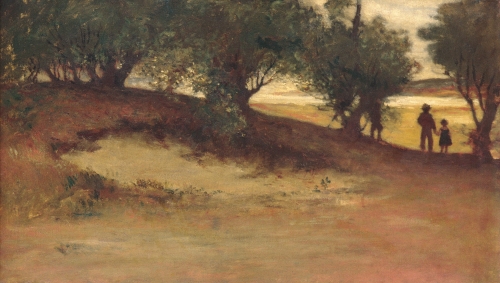Sand Bank with Willows, Magnolia, 1877