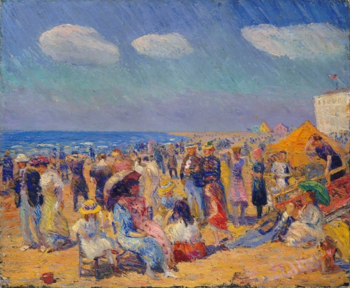 Crowd at the Seashore, ca. 1910