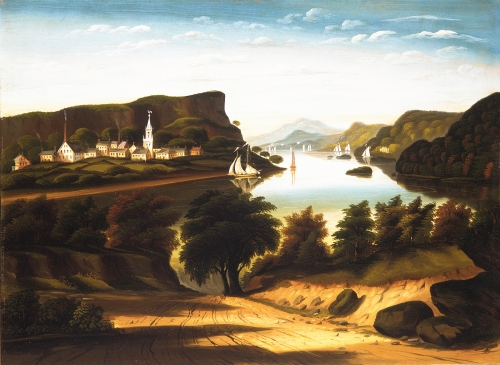 Lake George and the Village of Caldwell, ca. 1850s