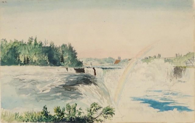 CHARLES DEWOLF BROWNELL Niagara Falls from the American Side circa 1859