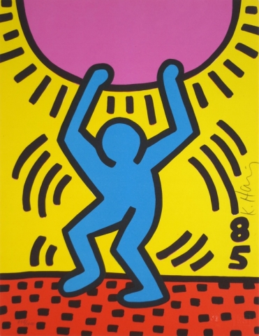 Keith Haring, International Youth Year, 1985